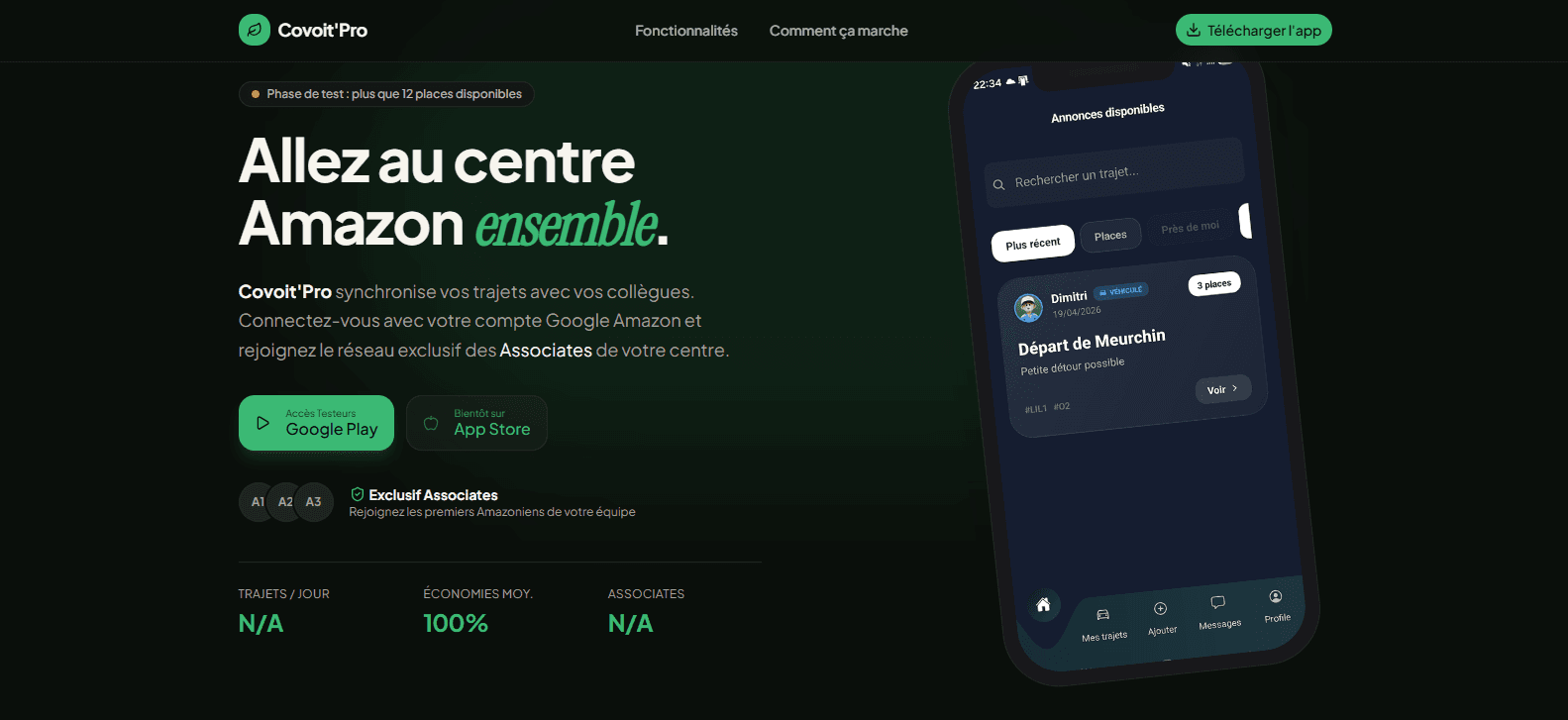 Aperçu de Covoit'Pro — Solution de Mobilité